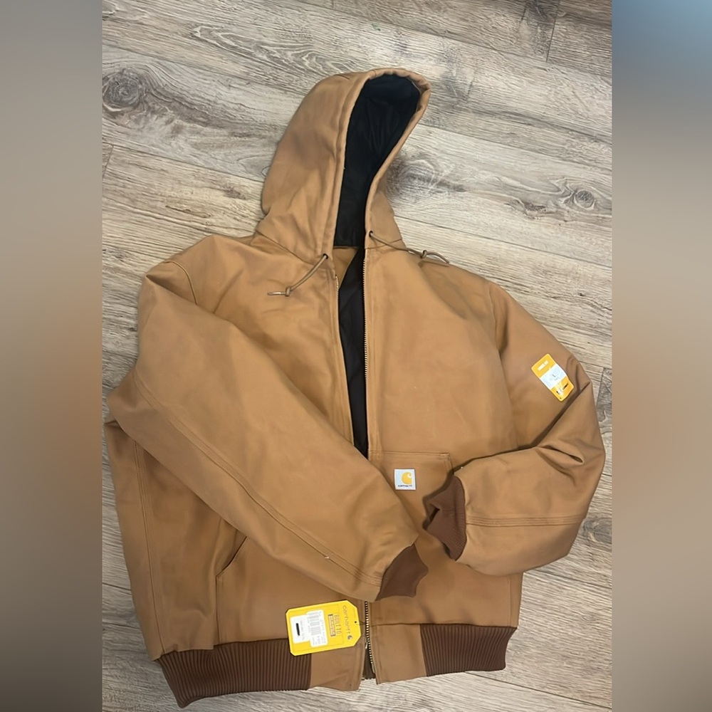 Carhartt Men's Brown Hooded Jacket